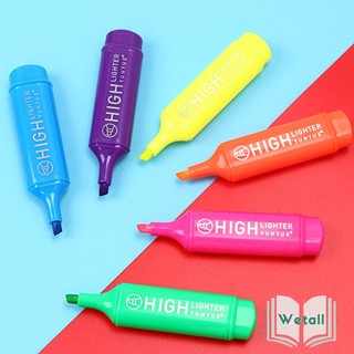 🌴 Bút đánh dấu highlight dạ quang 6 màu lựa chọn