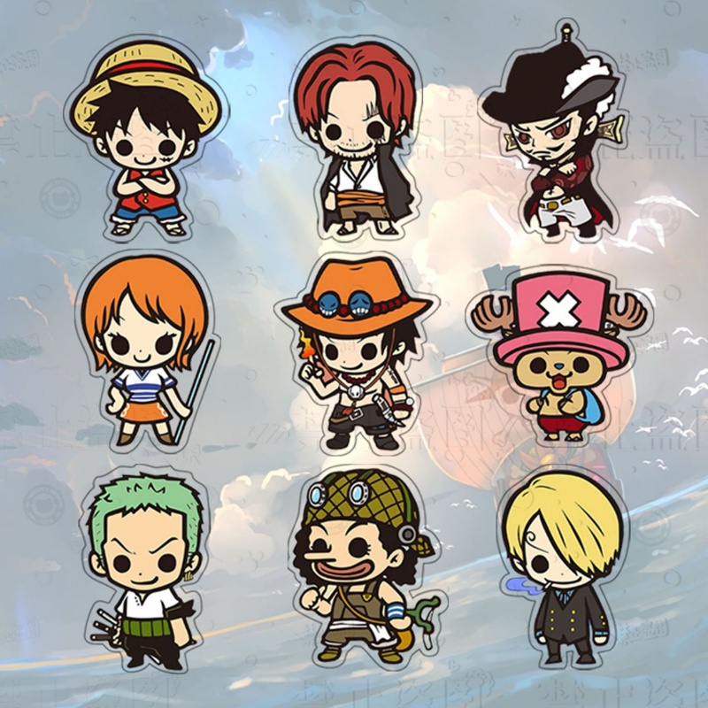 Trâm Cài Áo / Túi Xách Bằng acrylic Hình Hoạt Hình one piece Dễ Thương