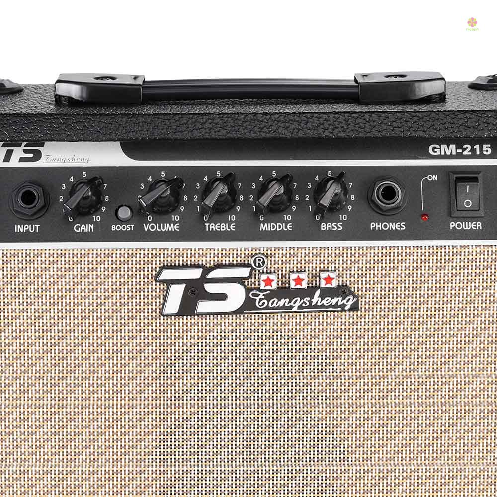 Nicephoto Bộ Khuếch Đại Âm Thanh Đàn guitar Điện Chuyên Nghiệp gm-215 15w Với Loa 3 Băng Tần eq 5 "