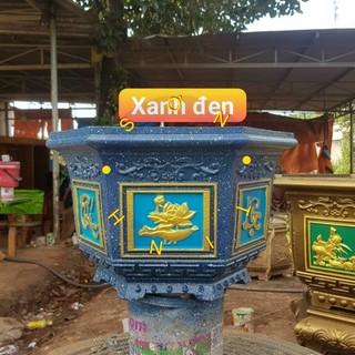 Sơn chậu cảnh kiểng màu xanh đen Yes hoặc Okay Paint hệ nước ngoài trời lon 1kg