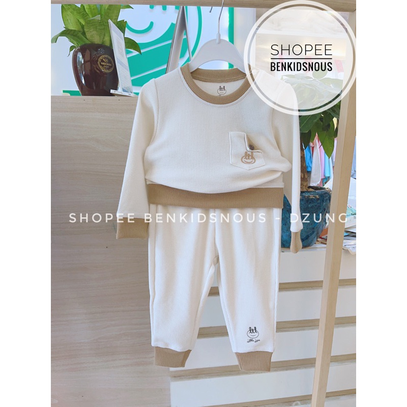 LIL LITTLE LOVE - Bộ dài tay vải nỉ cotton cho bé