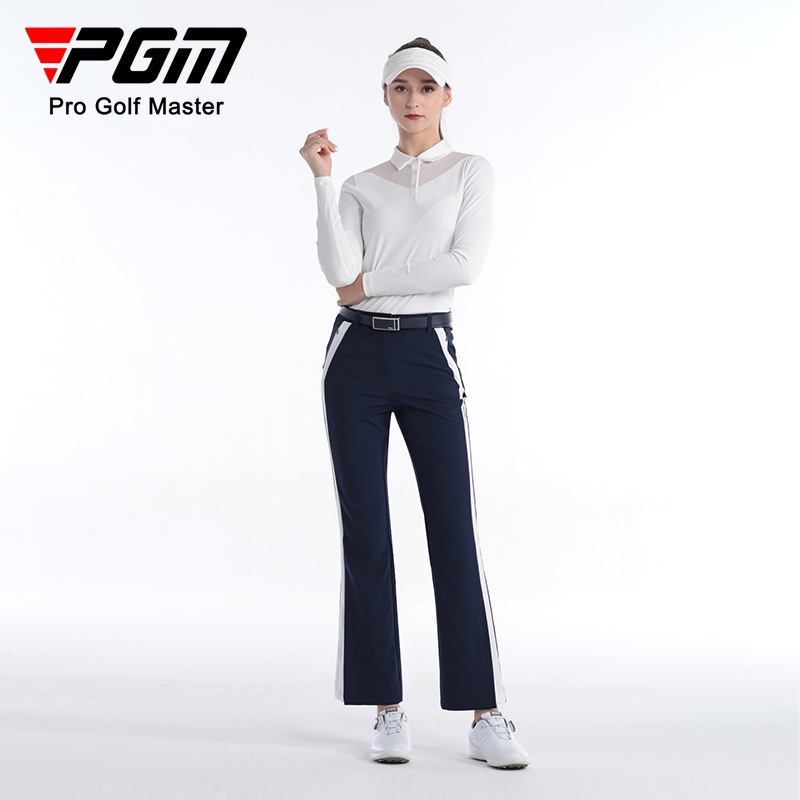PGM Golf Áo thun dài tay dành cho nữ Vải thể thao hàng đầu Quần áo thể thao thời trang mềm mại và thoải mái