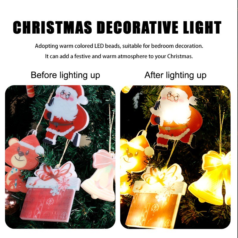 Đèn led Treo Trang Trí Giáng Sinh / Cửa Sổ Hình Bông Tuyết Hoạt Hình