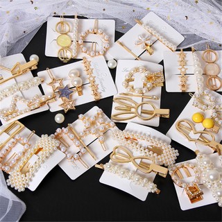 Set 3 kẹp tóc đính ngọc trai giả thời trang cho nữ