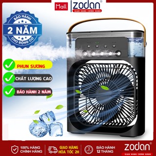 [CÓ HÀNG] Quạt hơi nước phun sương để bàn ZODAN 5 vòi phun sương có đèn Led 7 màu Bảo hành 1 đổi 1