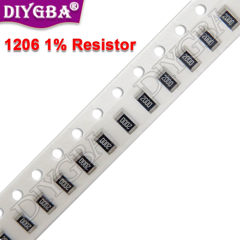 Set 100 Điện Trở smd 1206 1% 10r-1.1k 0r 1r 10r 150r 220r 330r ohm 1k 2.2k 10k 100k 0r 1l 10r 150r 2