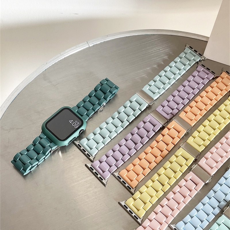 Thời Trang Dây Đeo Nhựa acrylic Trong Suốt Cho Đồng Hồ Thông Minh apple watch series 8 7 se 6 5 4 3 ultra iwatch 40mm 44mm 41mm 45mm 49mm