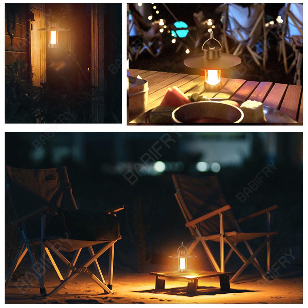 Đèn led Cắm Trại Có Thể Tháo Rời Kèm Móc Trang Trí Sân Vườn Ngoài Trời