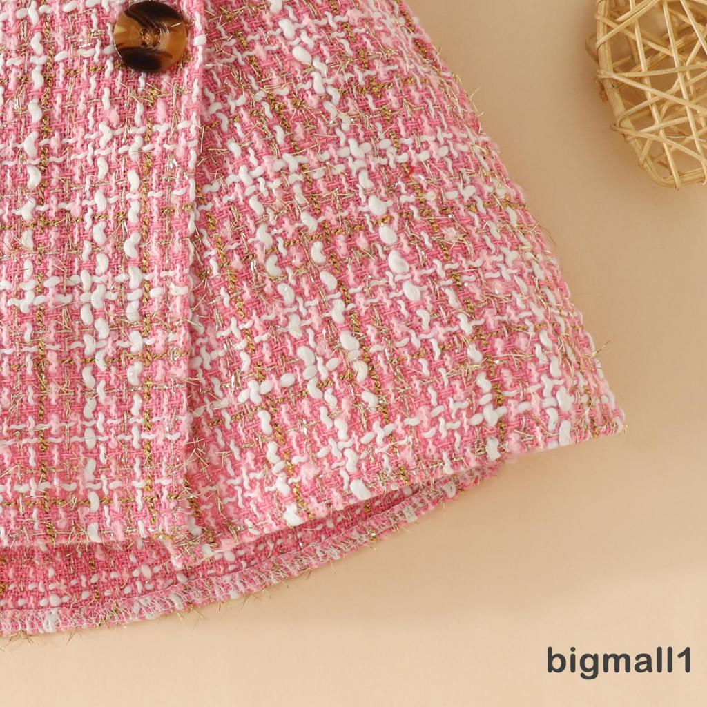 Set Đồ 3 Món Gồm Áo Tay Dài Màu Trơn + Váy + Mũ beret Họa Tiết Sọc Caro Cho Bé Gái 6 Tháng-3 Tuổi