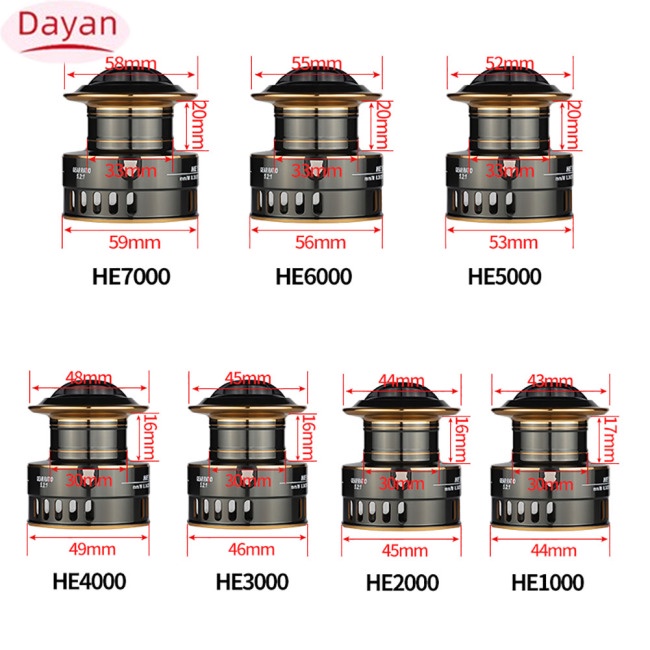 Máy Câu Cá he500-7000 Bằng Kim Loại Siêu Mịn