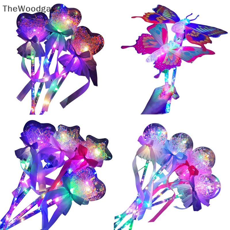 Thewoodgay 1 Gậy Phép Thuật Công Chúa Đũa Thần Phát Sáng Trong Bóng Tối Làm Quà Tặng Sinh Nhật Cho Bé Gái