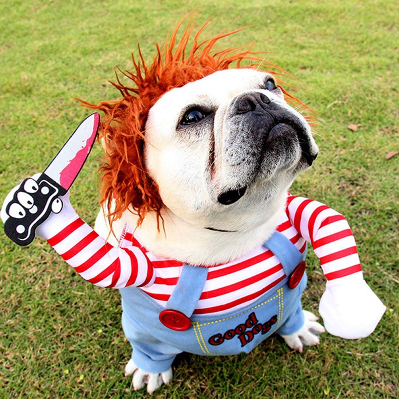 Bộ Đồ Hóa Trang Chú Chó chucky Đáng Sợ Dịp halloween