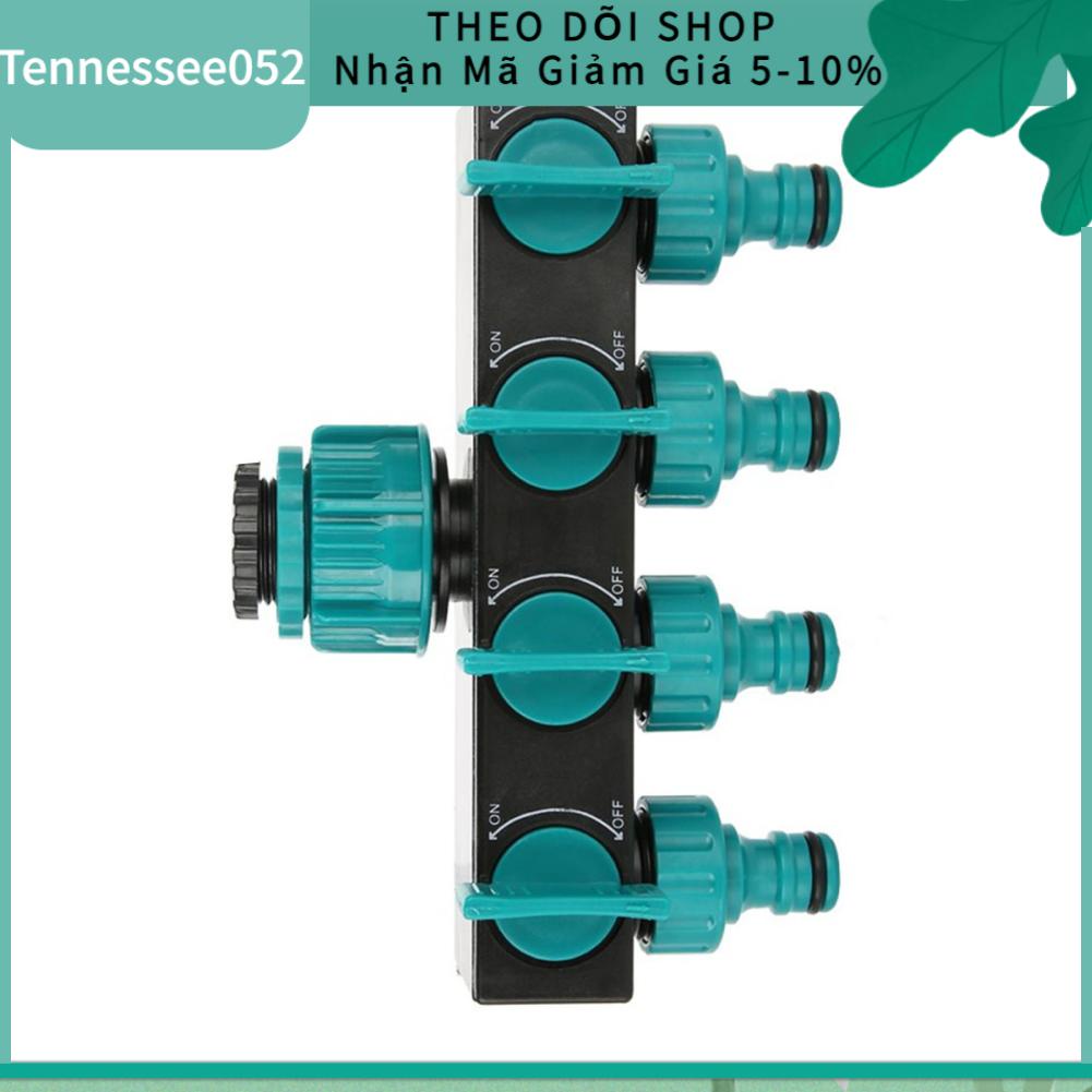 Tennessee052 4 Bộ Chia Nước Tưới Vườn Cây Adapter Đầu Nối Ống Cho Sân Bãi Cỏ Bảo Trì Châu Âu Vòi