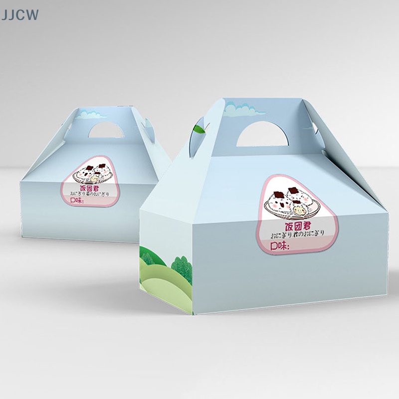 Bộ 80 Miếng Dán Túi Đựng sushi Hình Tam Giác Làm Cơm Nắm Rong Biển onigiri qqw