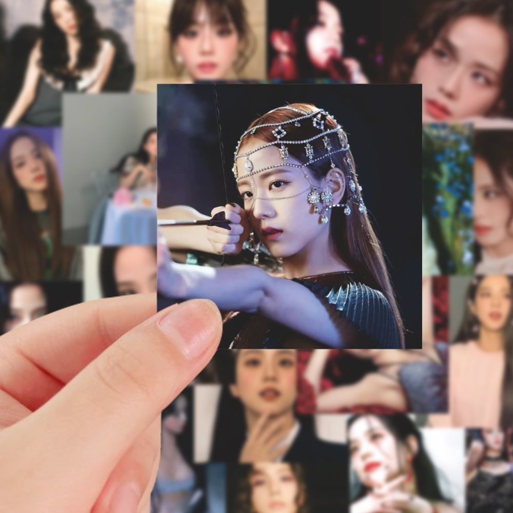 Sticker Nhãn Vở Blackpink Set 216 Miếng Dán Trang Trí laptop / Điện Thoại / Máy Tính Bảng In Hình blackpink jin zhixiu Chống Thấm Nước