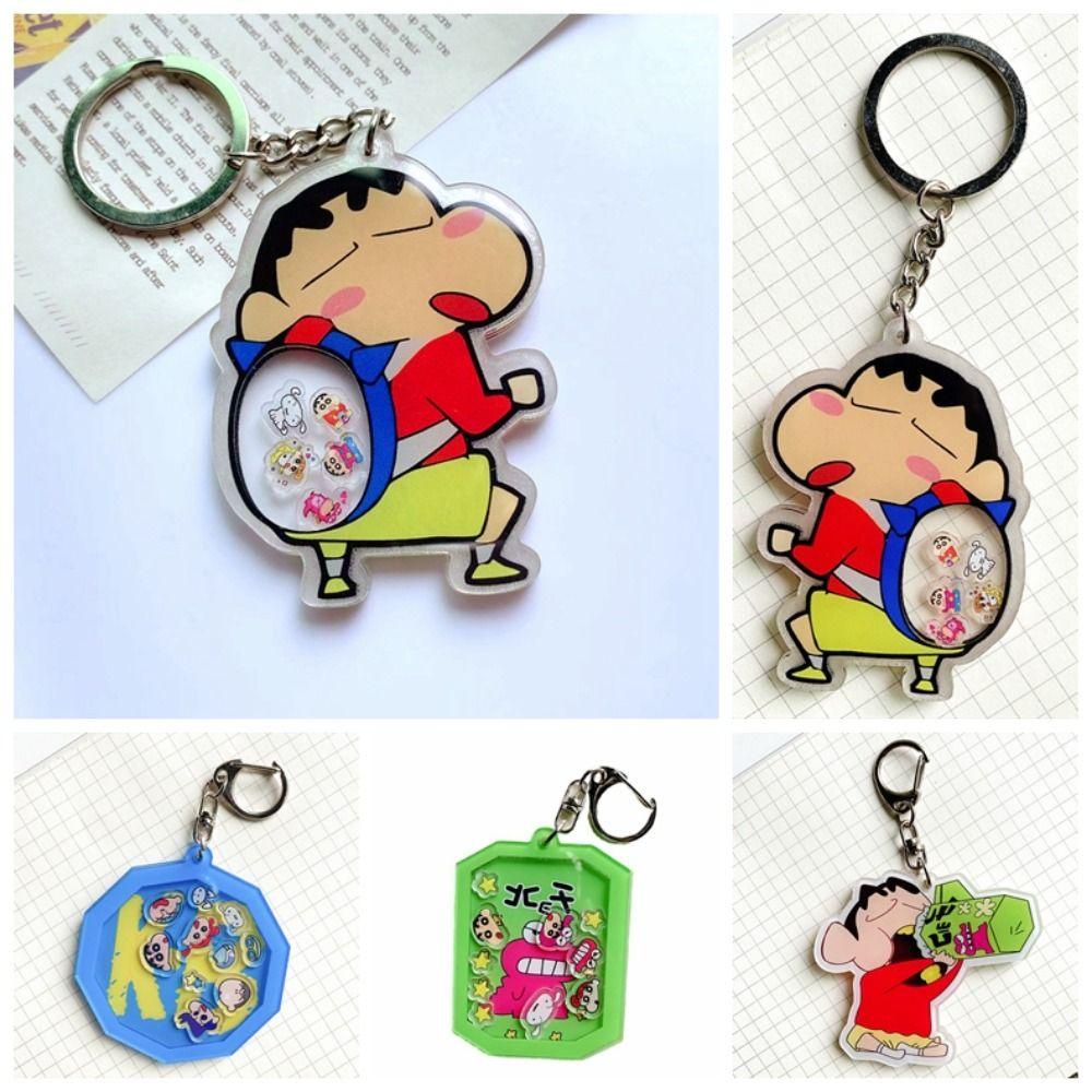 Bliss nohara shiro Móc Chìa Khóa mini Bằng acrylic Hình Cậu Bé Bút Chì shin-chan Nhiều Màu Phong Cách Hàn Quốc Dễ Thương Làm Quà Tặng Cho Trẻ Em