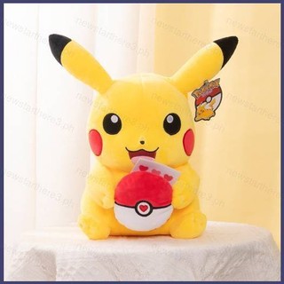 Thú Nhồi Bông Hình pikachu Kèm Quả Bóng pokemon Cho Bé
