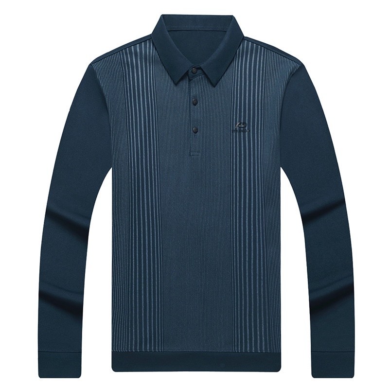 Áo Thun polo Dài Tay Họa Tiết Sọc Ngang Thời Trang Dành Cho Nam