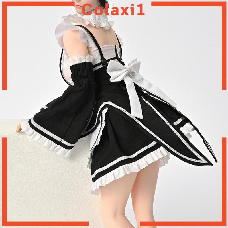 Bộ Trang Phục Hóa Trang Cô Hầu Gái Tỉ Lệ 1 / 6 Cho Búp Bê 12 inch