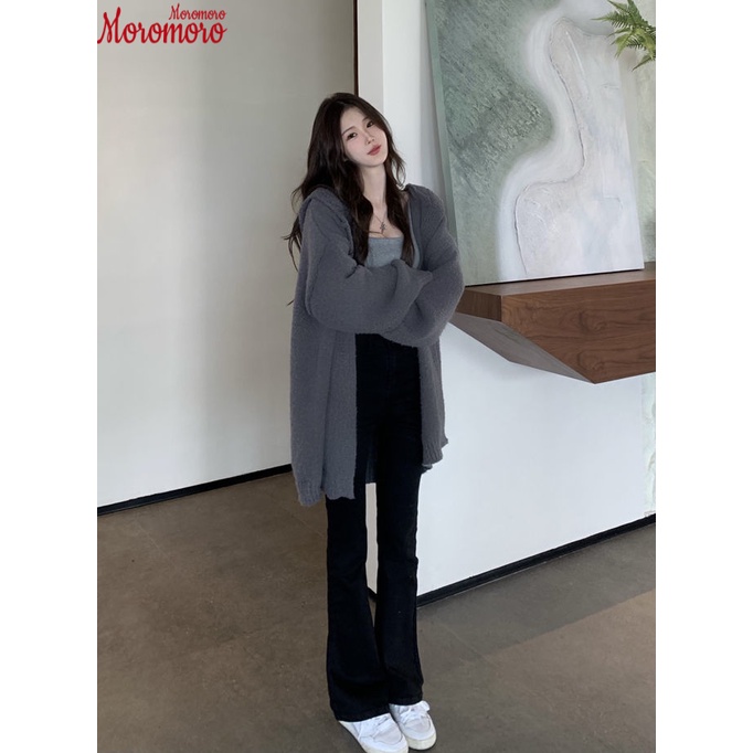 Moromoro Áo Len áo khoác cardigan Dễ thương xu hướng Thời trang Popular A91K7AV38Z230919