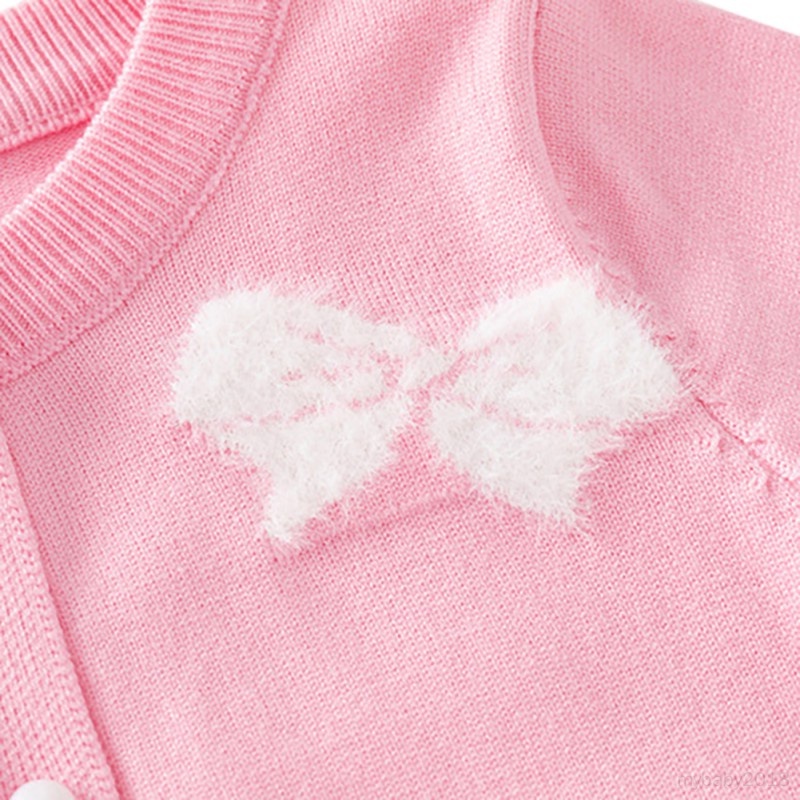 Áo Khoác cardigan Dệt Kim Tay Dài Bằng Vải cotton Thời Trang Mùa Thu Cho Bé Gái