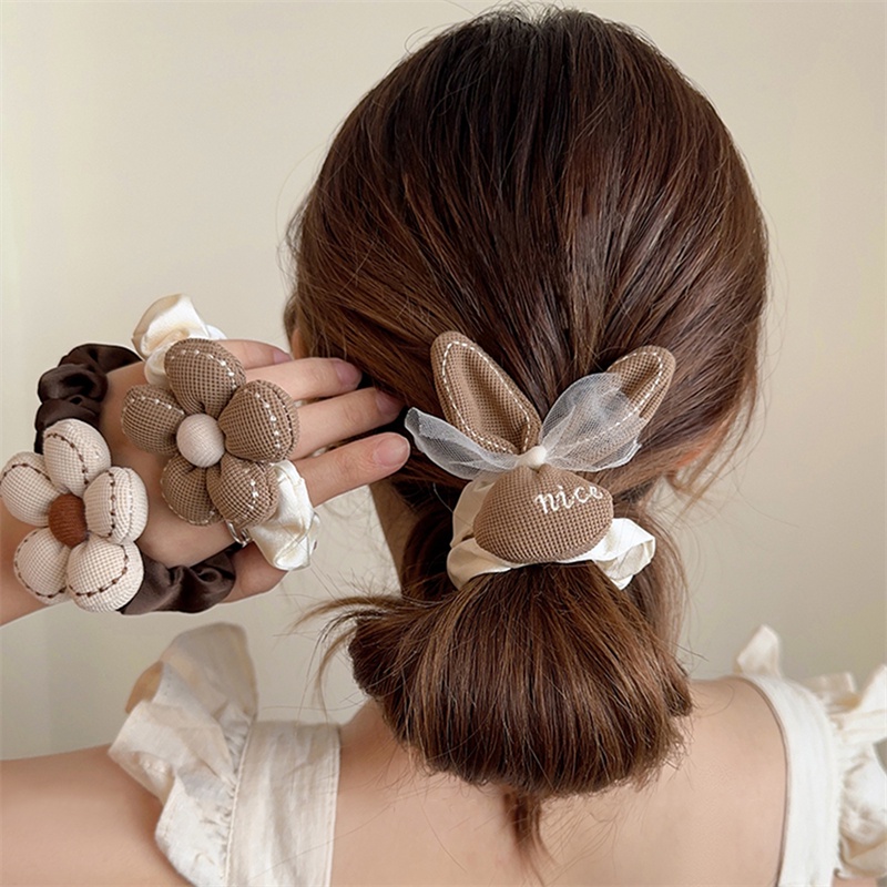 Kẹp Tóc Mái Bằng Vải Hình Hoa Phong Cách Hàn Quốc Cho Nữ