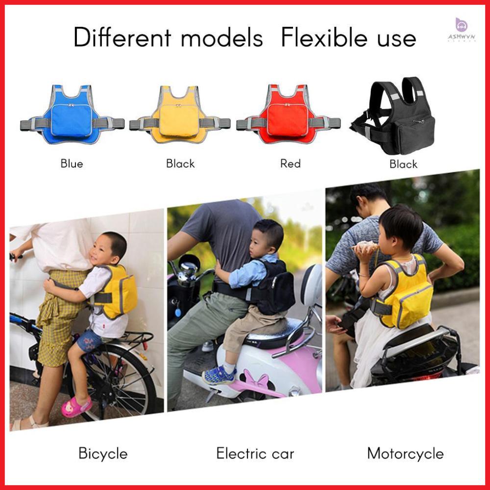 Adjustable Safety Seat Belt for Children Motorcycle, Electric Vehicle Safety Harness Strap, Protect Kids from Falling