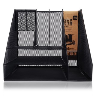 Kệ Đựng Tài Liệu Hồ Sơ Deli, Kệ Kim Loại Bảo Vệ Tài Liệu Giấy Tờ, Kệ Để Đồ Gọn Gàng Cho Văn Phòng Bàn Làm Việc Bàn Học