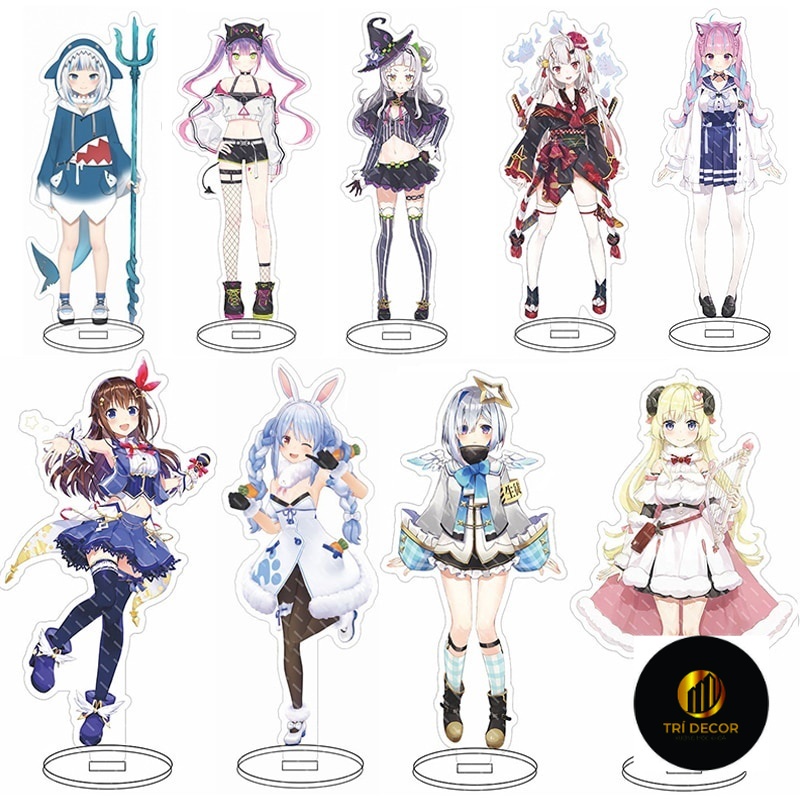 Mô hình Standee Hololive Vtuber Tokino Sora Akai Haato Usada Pekora Amane Kanata Inugami Korone Phụ kiện trang trí 1