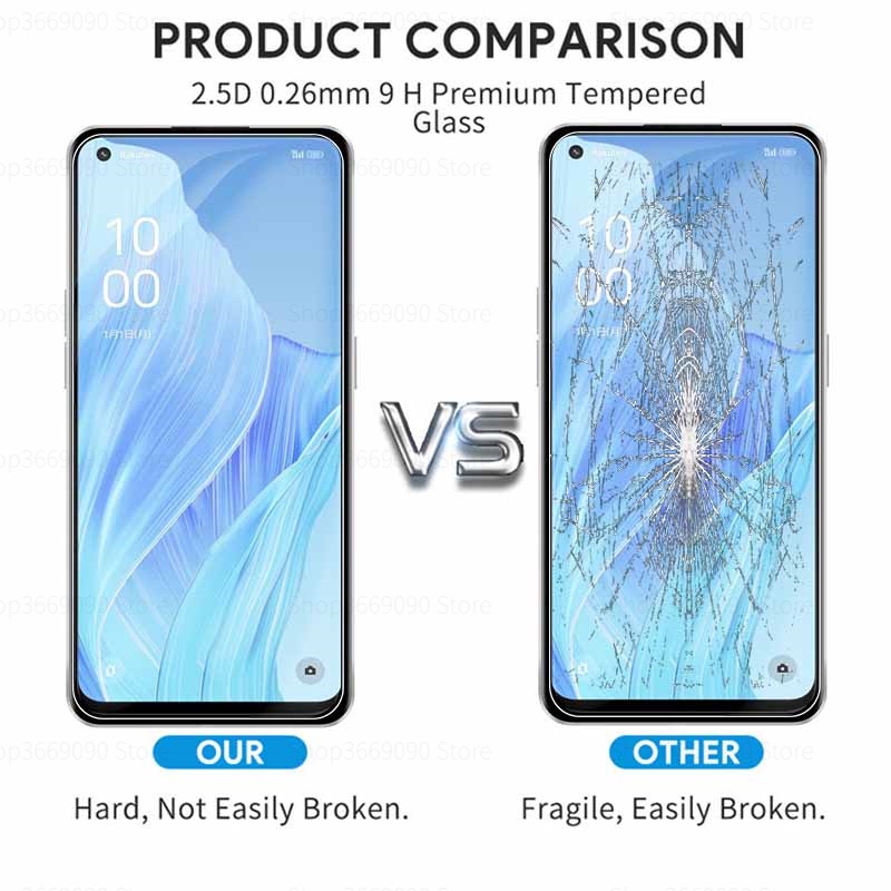 Set 1-4 Kính Cường Lực Bảo Vệ Màn Hình Điện Thoại oppo reno9 reno7 a 5g reno 7 9 a 9a 7a a9 reno9a