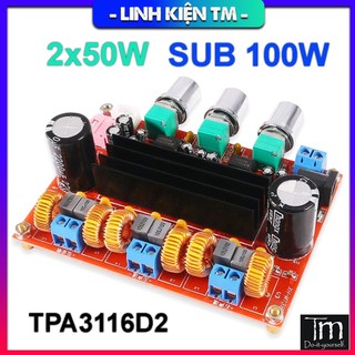 Mạch Khuếch Đại Âm Thanh TPA3116D2 2*50W + 100W (XH-M139)