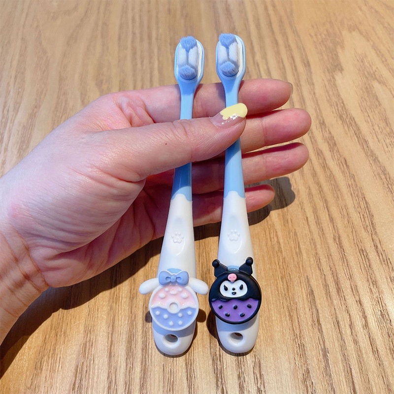 Bàn Chải Đánh Răng sanrio Kiểu Dáng Hoạt Hình Dễ Thương An Toàn Cho Sức Khỏe &amp; Bàn Chải Đánh Răng Và Bàn Chải Đánh Răng Lông Mềm Nhiều Màu Vui Nhộn Cho Bé