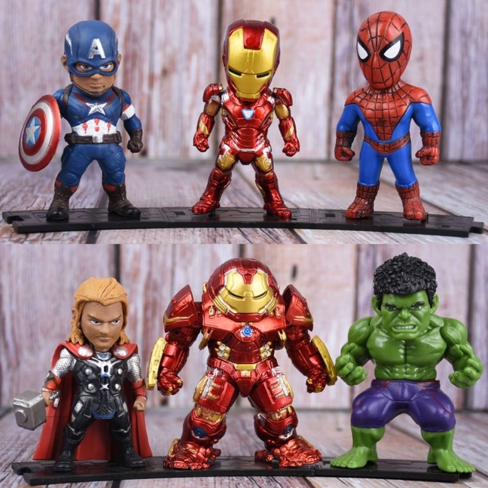Mô Hình Đồ Chơi avengers 4 marvel Spiderman iron man hulk