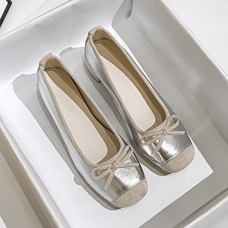 Mới Giày Cao Gót Đính Nơ Thiết Kế Thoải Mái Thời Trang Cho Nữ