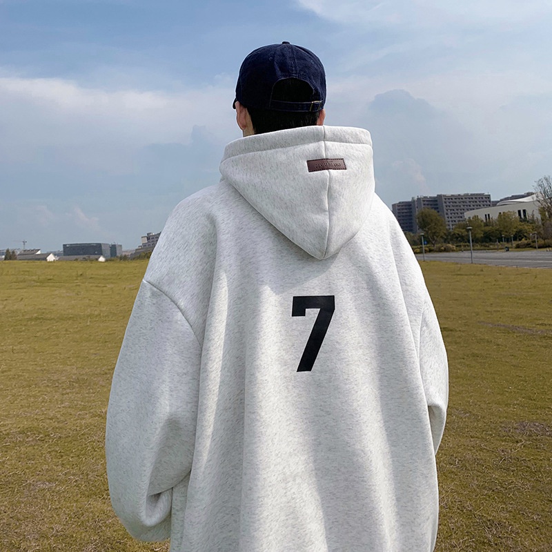 Áo hoodie nam chonmua365 dáng rộng in số 7