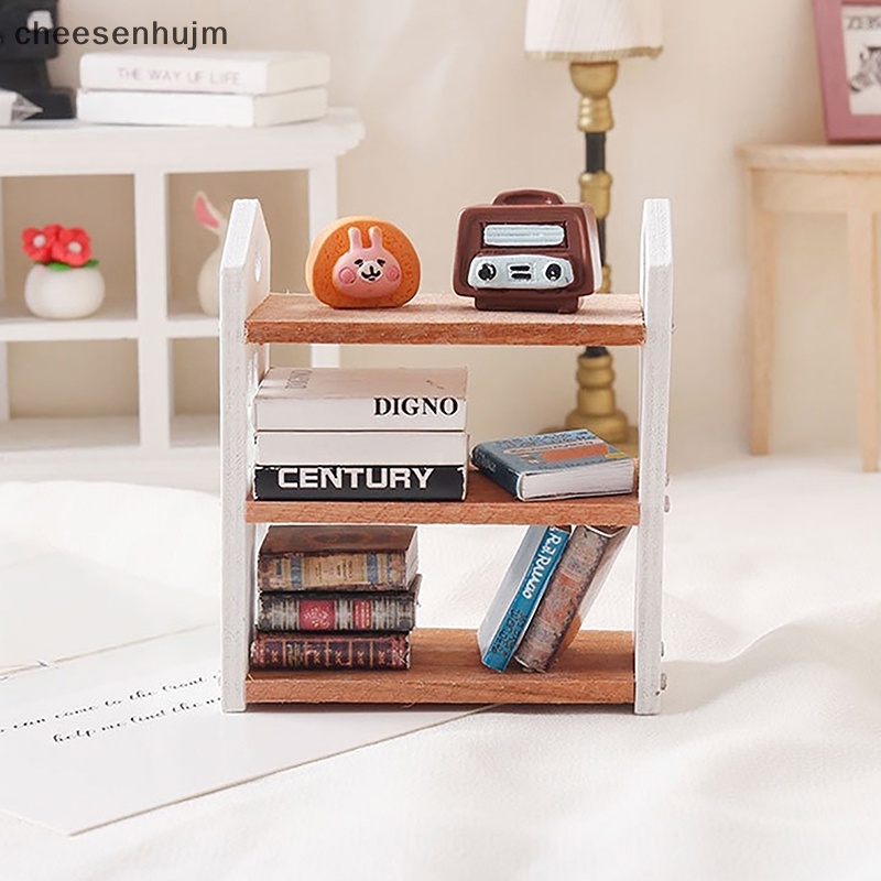 Kệ Sách Ba Tầng Trưng Bày Trang Trí Nhà Búp Bê 1: 12 vn