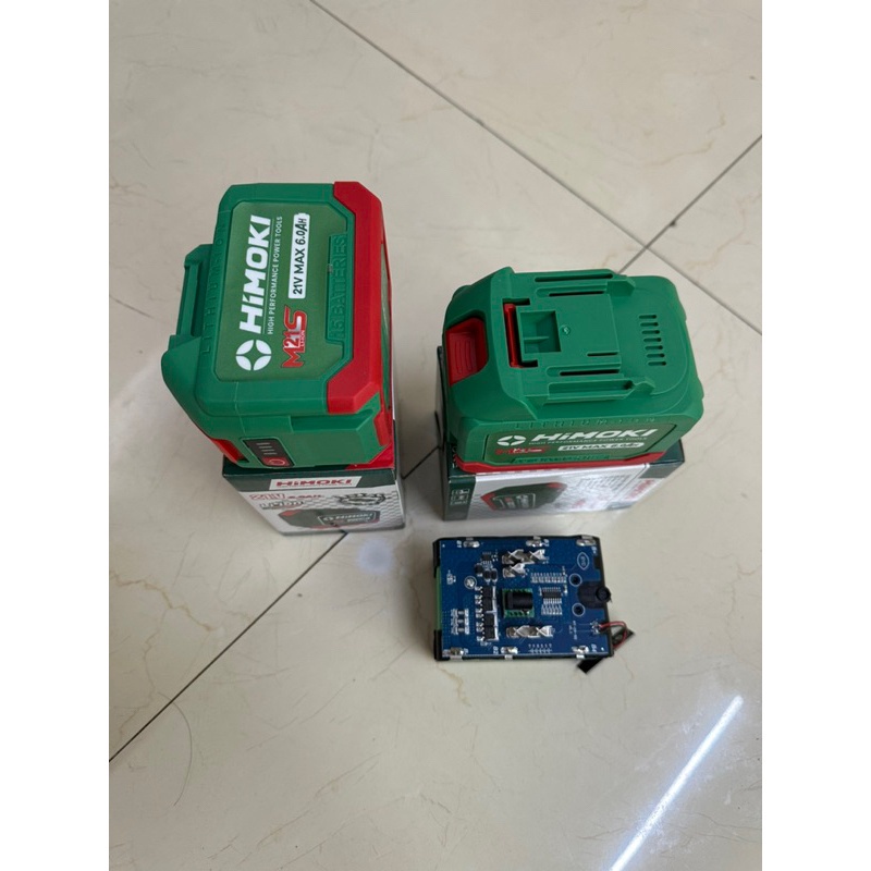 HIMOKI pin 15cel HIMOKI  21v -6ah 4 mosfes vỏ trống cháy trống va đập dòng sả cao HIMOKI ĐL HÀ NAM
