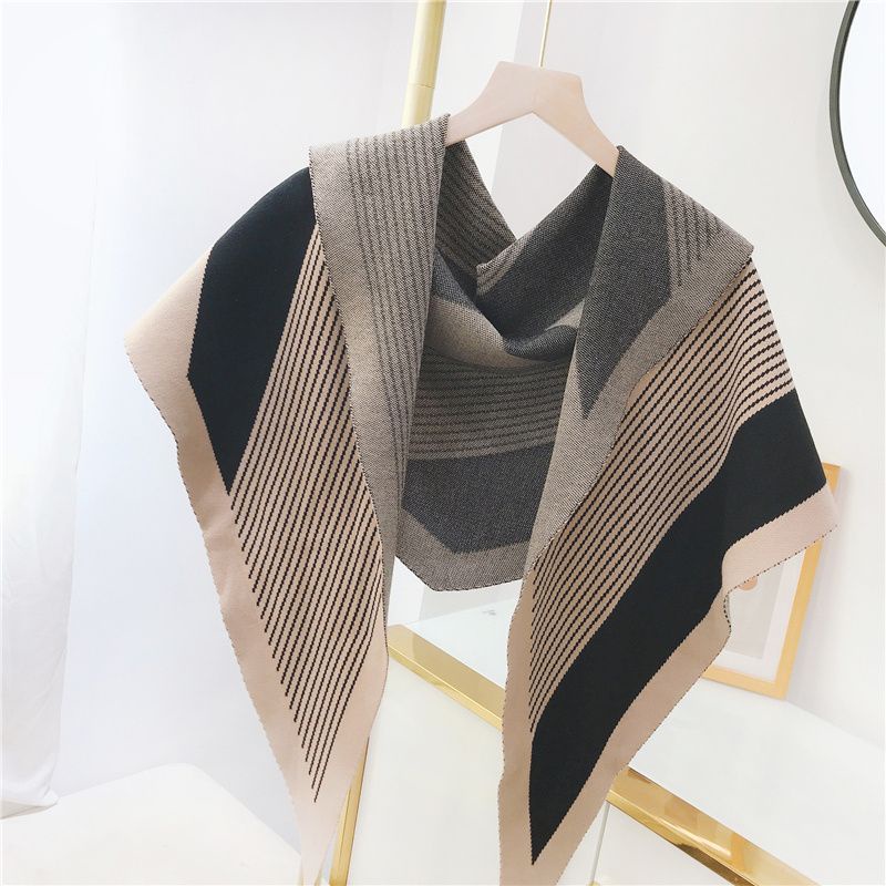 Khăn Choàng Cổ Bằng Len Dệt Kim Thời Trang Mùa Thu Hàng Mới Dành Cho Bạn Nữ