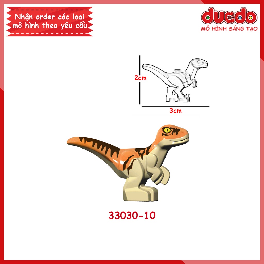 Minifigues Khủng long baby mini DINOSAUR Jurassic World - Đồ chơi Lắp ghép Xếp hình Mini
