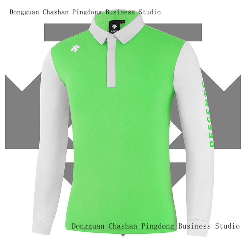 Áo polo Tay Dài Cổ Đứng Bằng polyester Thoáng Khí Khô Nhanh Phối Khóa Kéo Thời Trang Thu Đông Chất Lượng Cao Mới 2023 Dành Cho Bạn Nam Chơi golf