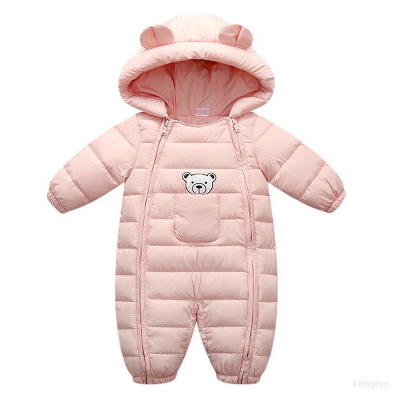 Áo Khoác Mùa Đông In Họa Tiết Gấu Bằng cotton Cho Bé