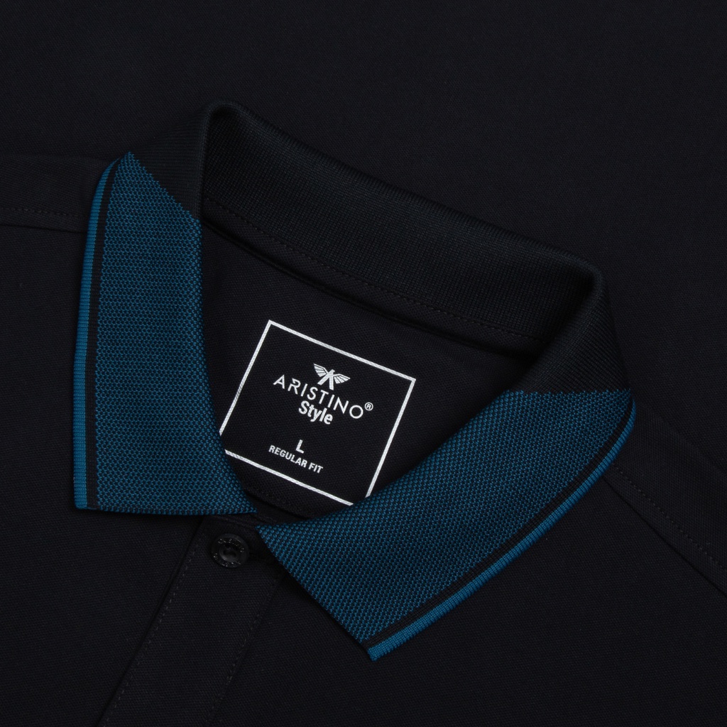 Áo polo nam ngắn tay ARISTINO phom Regular fit, chất liệu Cotton Organic thoáng khí, thấm hút vượt trội - APS166S3