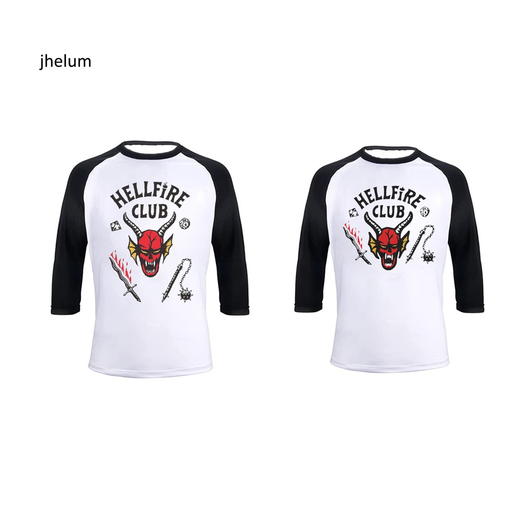 Áo Thun Tay Ngắn In Hình hellfire club Thời Trang Mùa Hè Cho Nam Và Nữ