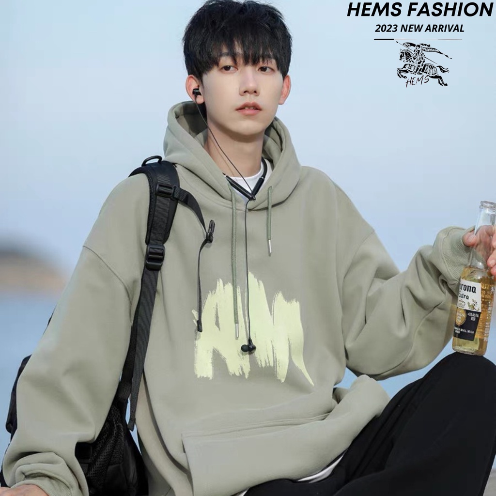 Áo Hoodie Nỉ Bông AM Unisex, Áo Hoodie Basic Hottrend 2023 Hems Fashion