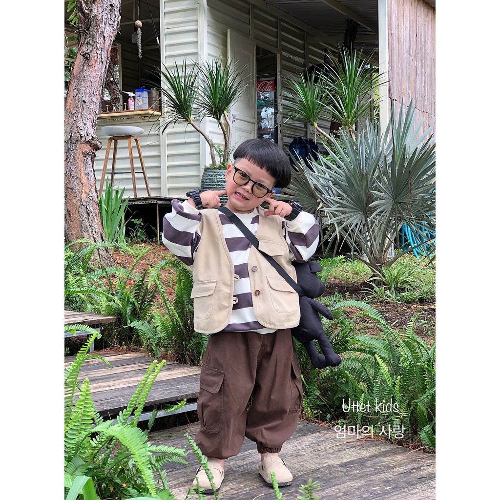 QUẦN KAKI BO CHÂN PHONG CÁCH HÀN QUỐC CHO BÉ GÁI VÀ BÉ TRAI 23001