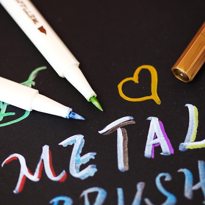 Bút Viết Thư Pháp Metalle Brush Pen Nhà Cam