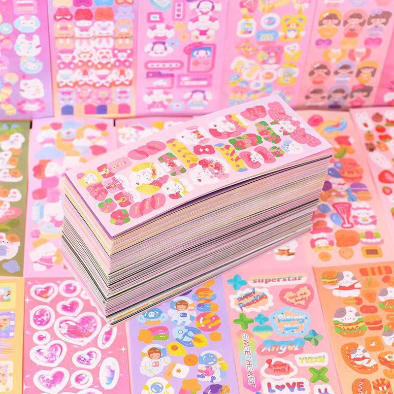 Sticker Dán Trang Trí Họa Tiết Hoạt Hình Dễ Thương Bắt Mắt