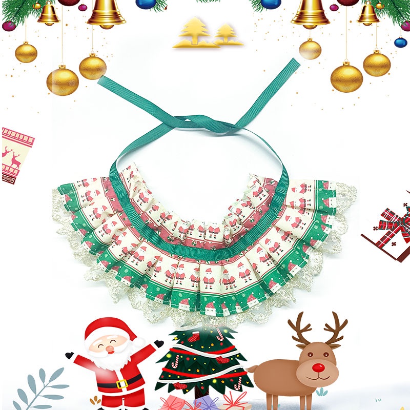 Khăn Choàng Cổ Họa Tiết Giáng Sinh Cho Thú Cưng