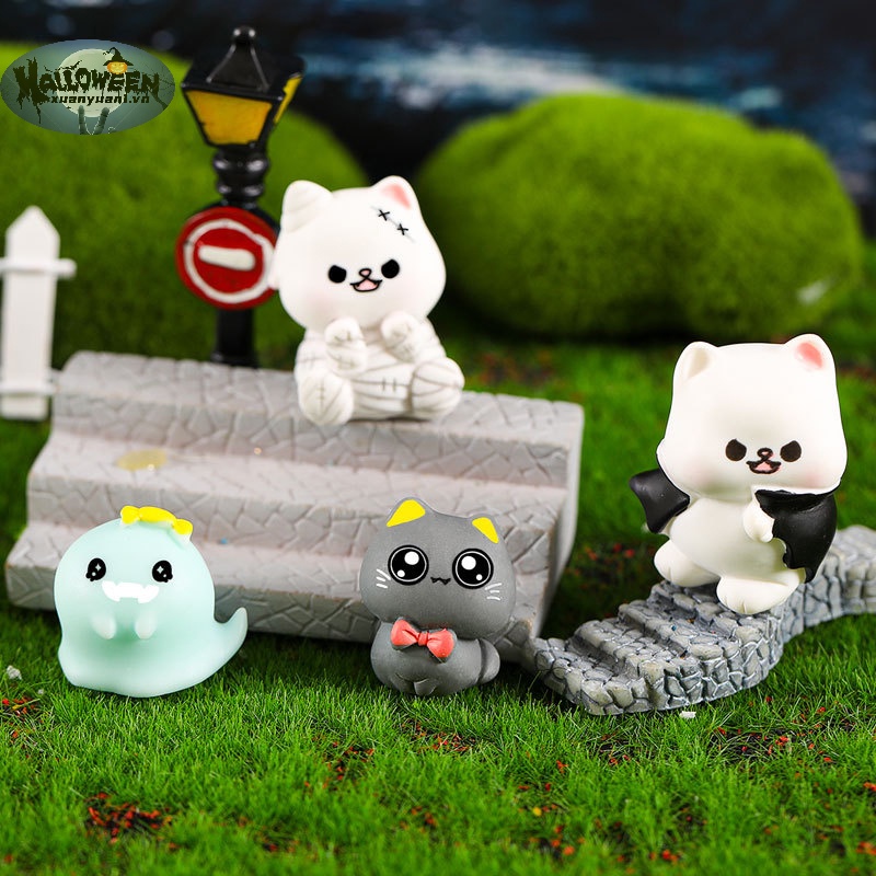1 Bộ Đồ trang trí mini Chủ Đề halloween Trang Trí Nhà Búp Bê vn