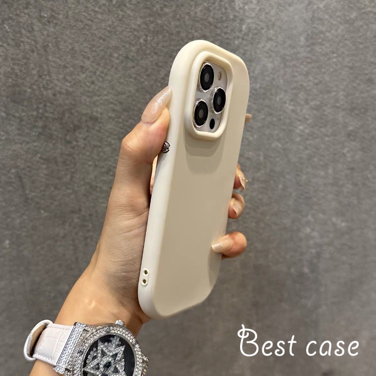 Ốp Điện Thoại Mềm Nút Bấm Tròn Cho iphone 15 14 13 12 11 pro max